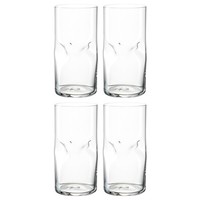 Leonardo Vesuvio Trinkglas Klar 4Er-Set 330Ml Wasserglas Longdrinkglas GläSer