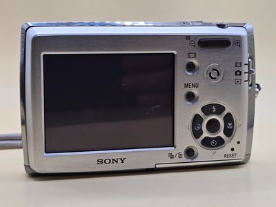 Sony Cyber-shot DSC-T3 5.1MP Digital Camera - Silver for sale