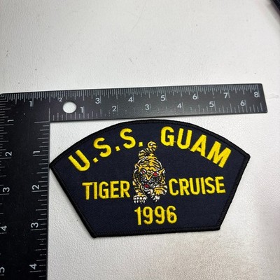 USN US Navy Ship USS GUAM TIGER CURISE 1996 Hat Patch 27V2