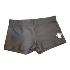 GK Elite SHORTS Leotard BLACK Spandex Gymnastics MINI Bar Cheer Dance CS