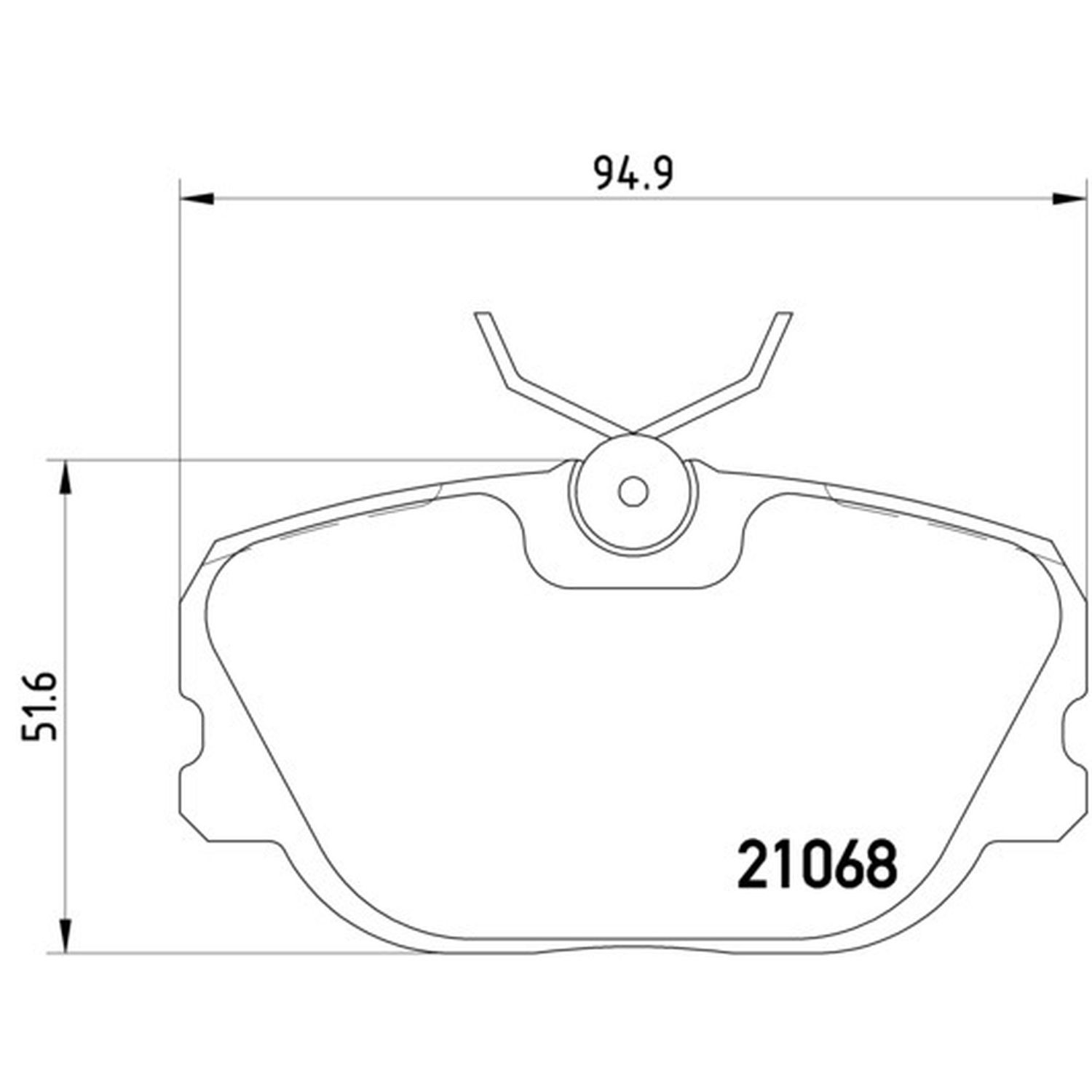 Hella Pagid 355017761 Disc Brake Pad Set For 86-90 Saab 900 9000