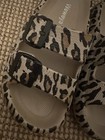 WOMEN'S Leopard WEWEYA CLOUD DOUBLE BUCKLE ADJUSTABLE SANDAL SLIDES — photo 3