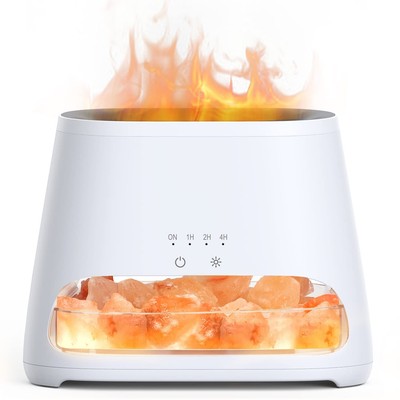 2-in-1 Himalayan Salt Lamp & Ultrasonic Essential Oil Diffuser, Aromatherapy ...