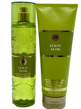 Bath Body Works GUILTY AS A FIG Fragrance Mist Spray & Body Cream 2pc Set Gifted