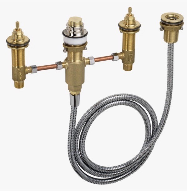 Hansgrohe 06646 1/2" Npt Rough In For 4 Hole Roman Tub Fille