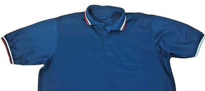 Rugby Polo Dalco Athletic Jersey Mens XL Pocket  Ringer Blue Made In USA