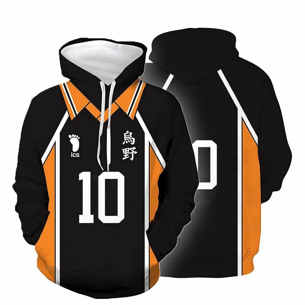 Haikyuu Karasuno Volleyball Hinata Shyouyou Cosplay Sportswear Jacket  Jersey New