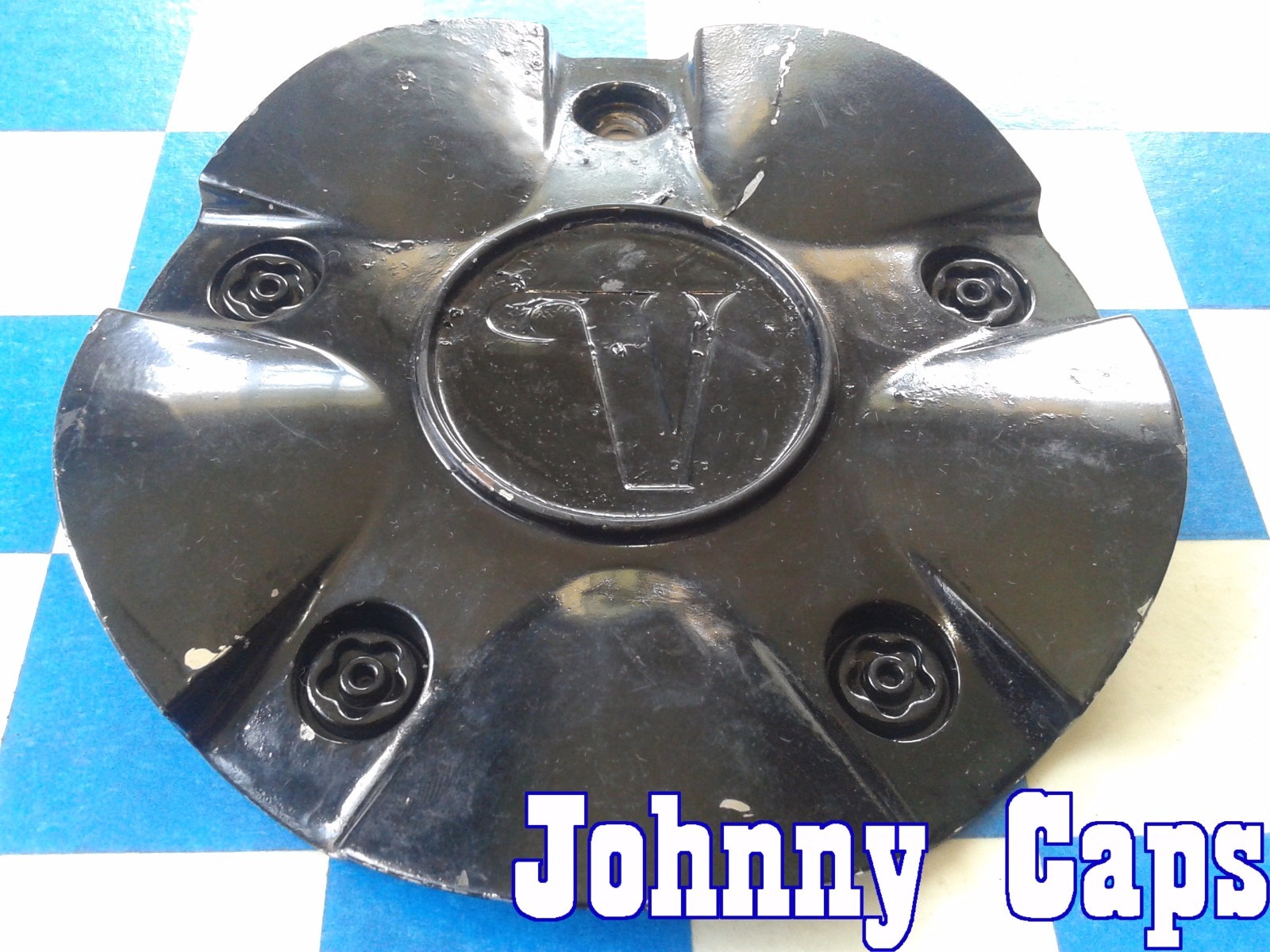 VELOCITY Wheels BLACK Center Caps STW-160-2 Custom Wheel [25] Center Cap (1)