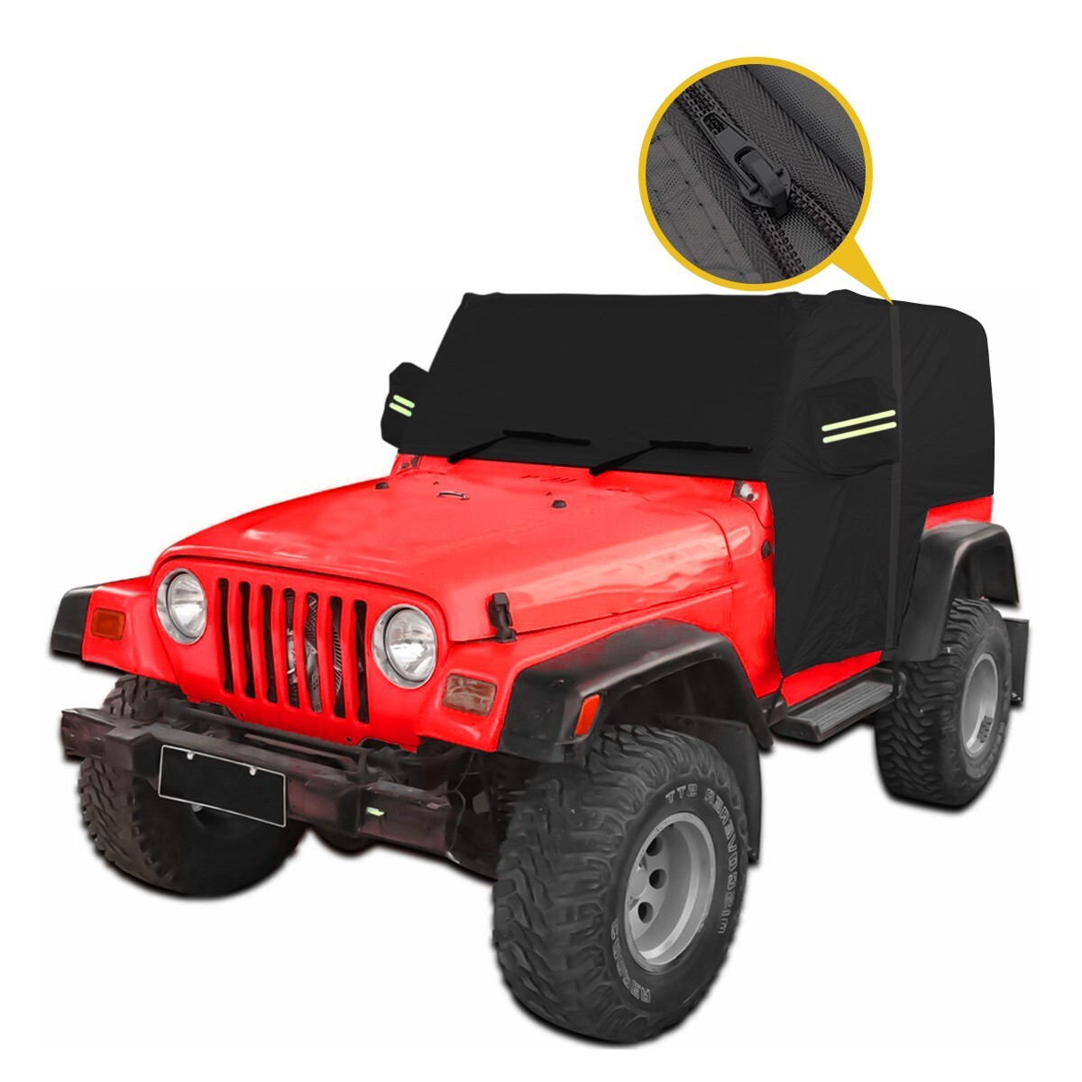 Layers Car Cover For Door Jeep Wrangler CJ YJ TJ JK Jeep Rain Cover  Sun
