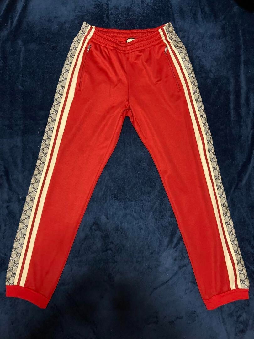 GUCCI Technical Jersey Track Pants men Oversize S GG Logo GUCCI Technical Jersey Track Pants men Oversize S GG Logo