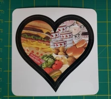 In N Out Burger (Heart ❤ Love) Decal Car Bumper Sticker New INO