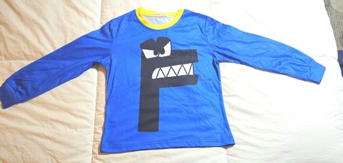 Alphabet Lore Pajamas, PJs, Sleepwear, Size Youth Small, YS, Elastic, Blue - Picture 2 of 10
