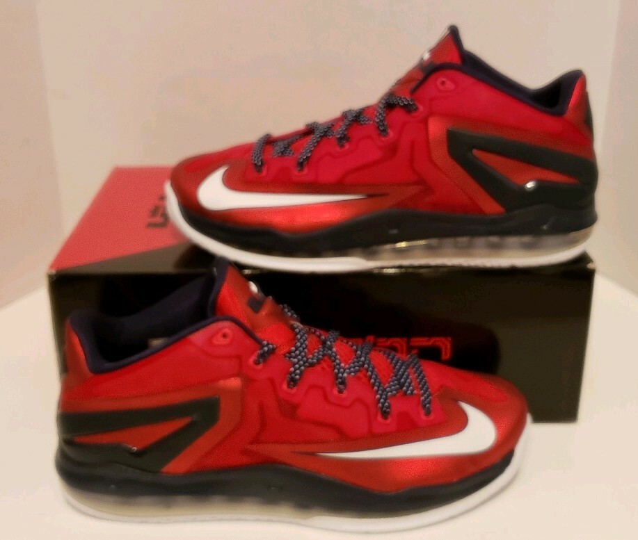 NIKE AIR MAX LEBRON XI 11 LOW INDEPENDENCE DAY MEN'S SZ 10 NEW