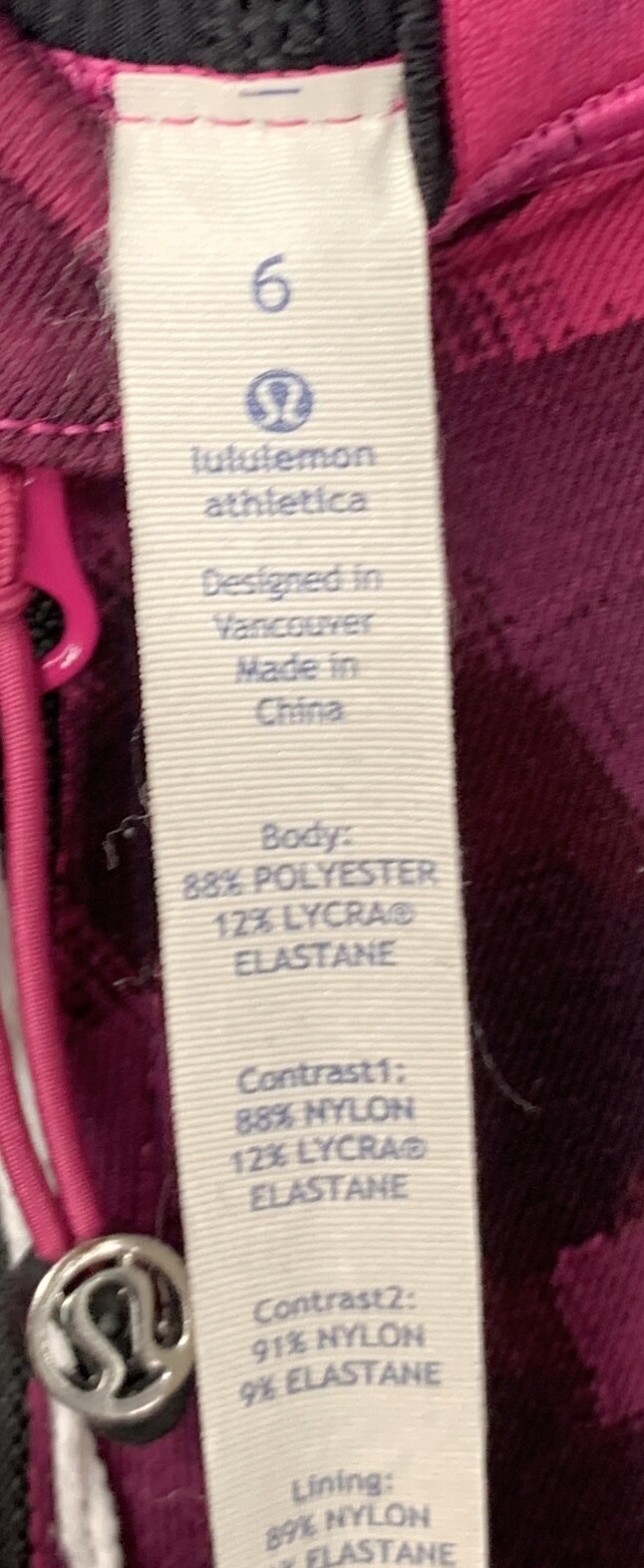 Lululemon Women Blooming Pixie Raspberry Pink Bla… - image 3