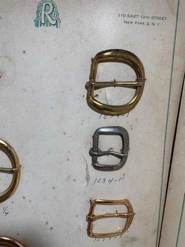 1930’s Display Cardboard sheets with Buckles by Domar - Picture 10 of 11
