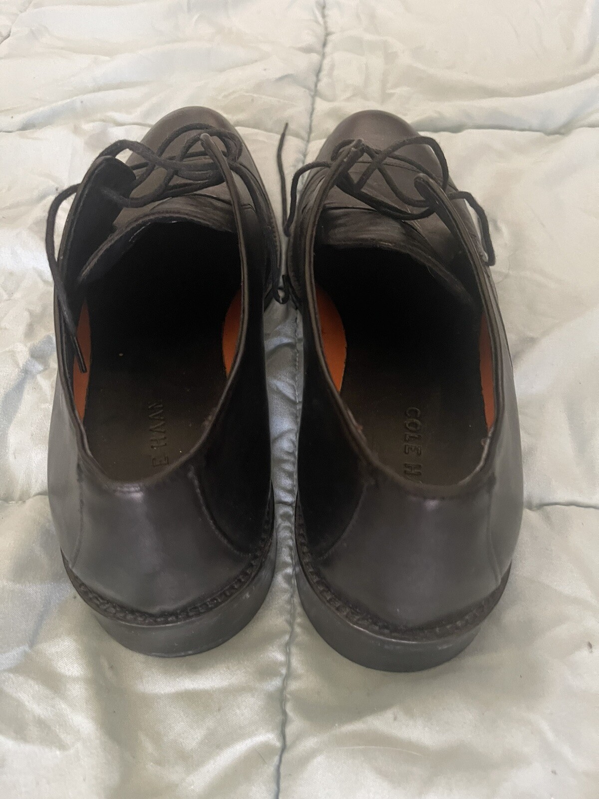 SAOLA Scarpe Oxford Cole Haan usate in pelle nera con cappuccio taglia 10