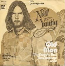 1972 Neil Young "Old Man" Song Release Harvest Album Industry Promo Reprint Ad