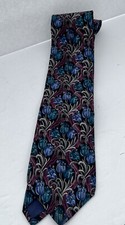LIBERTY OF LONDON Multicolored Floral Tie 100% Silk Made in USA