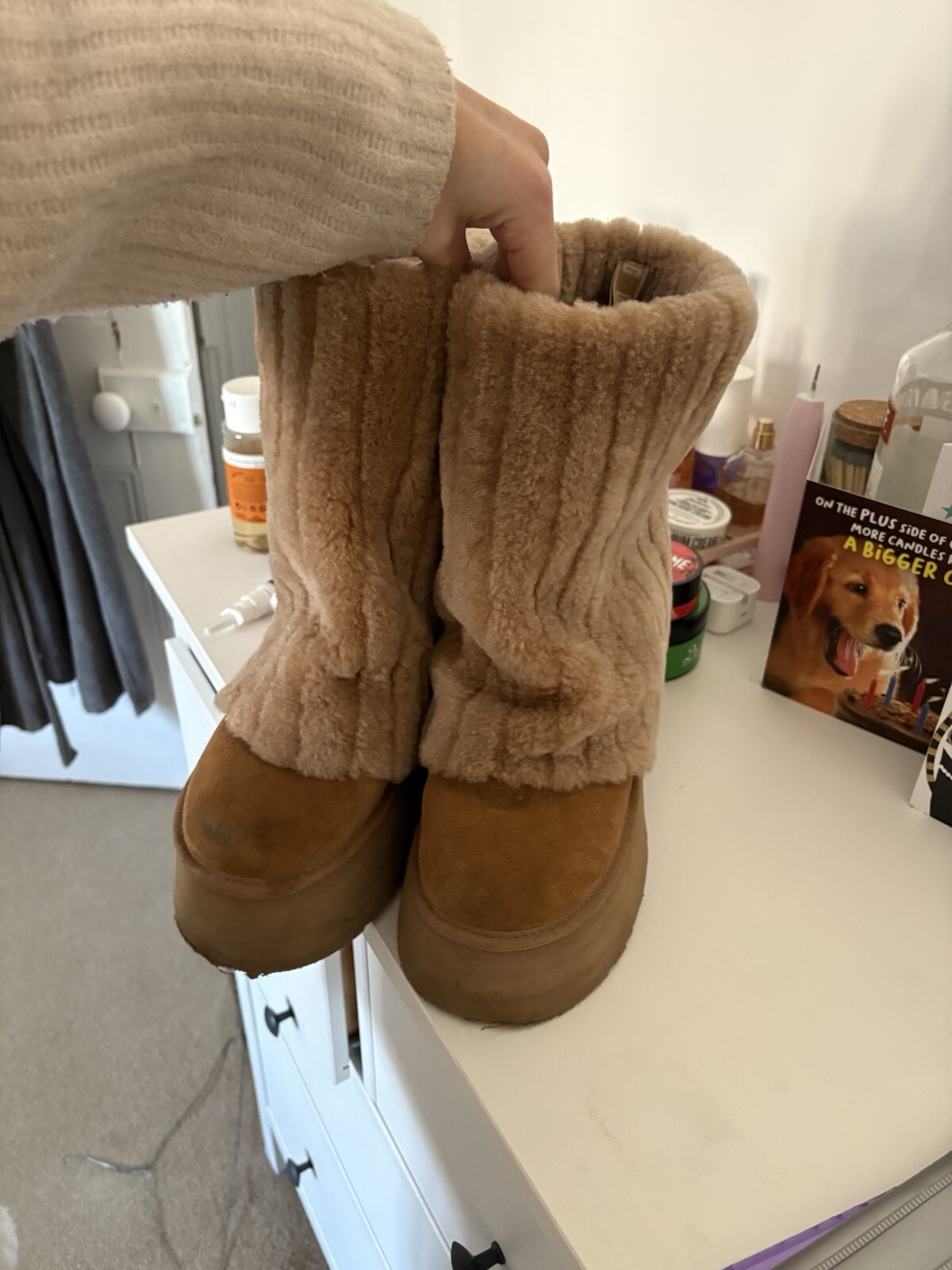 Rare UGG Classic Short Sherpa Size 5 image 2
