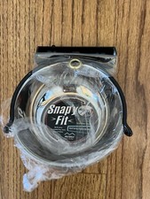 NIB MidWest Homes for Pets Snap'y Fit Stainless Steel Food Bowl 10 oz. 1.25 cup
