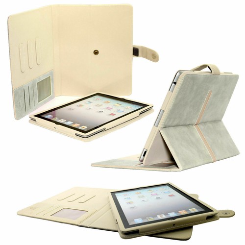 Funda abatible de cuero gamuza para iPad Mini 1/2/3/, Mini 4 con soporte billetera de lujo - Imagen 54 de 58