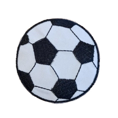 Patch écusson Ballon Foot Football Sport Diamètre 7 Cm Thermocollant