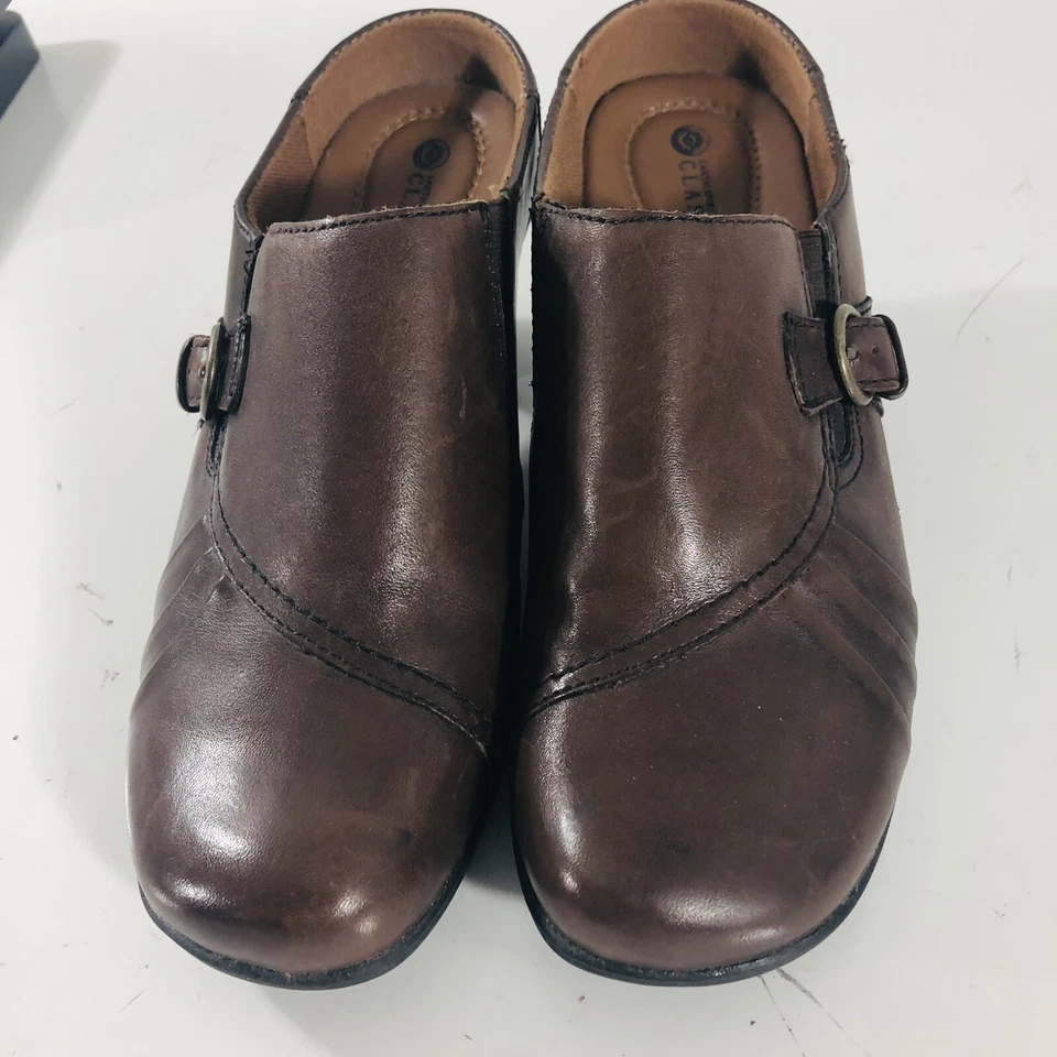 Zapatos sin cordones Earth Spirit Classics para mujer talla 8 de cuero marrón de bajo uso Foto 2 de 4