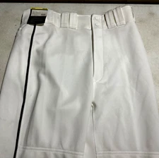 Mizuno Pro White Navy Blue Piped Baseball Pants Mens M New Tags