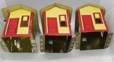 Gilbert Erector Set Part MX House No Window in Door Lot of 3