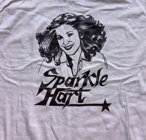 Vtg 70s 80s Sparkle Hart T Shirt Country Music Concert Band Heart New NOS Medium