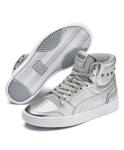 silver puma sneakers