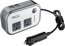 200W Car Power Inverter, 12V DC to 110V AC Car Inverte with 4 USB Ports Car Out
