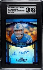 2023 Plates And Patches Sam Laporta Upper Echelon Auto 31/50 RC Lions SGC 8/10