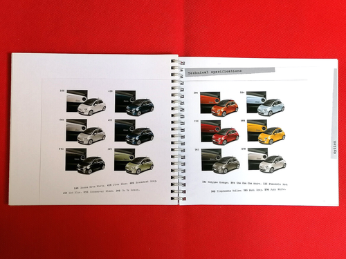 2007 FIAT 500 Heavyweight Sales Brochure - Pop Sport Lounge Colours Accessories - Picture 23 of 24