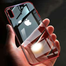 2x iPhone XS Max XR X Case Clear Transparent Bumper Shockproof Protective Cover