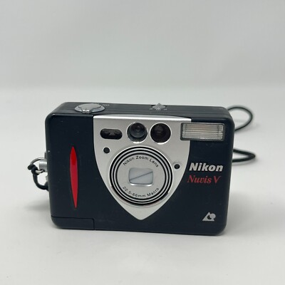 フィルムカメラ NuvisS Nikon Nuvis V Black Point & Shoot APS Film Camera | eBay