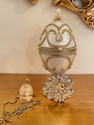 Genuine Faberge Egg Pendant Faberge Eggs Imperial Royal Fabergé