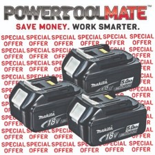 Image of Genuine Makita BL1850 18v 5.0ah LXT Li-ion Battery with Star - TRIPLE PACK