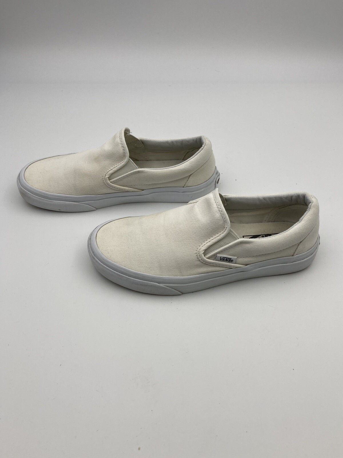 SAOLA Vans Bianco Slip Ons Autentico Uomo 5.5 Donna 7 Scarpe Sneakers Basse Skater