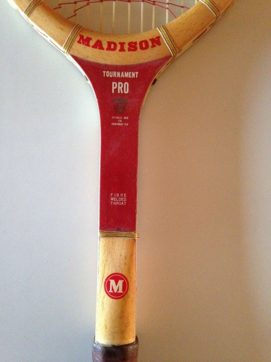 Ancienne Raquette En Bois Madison Stroke King - Tennis Vintage