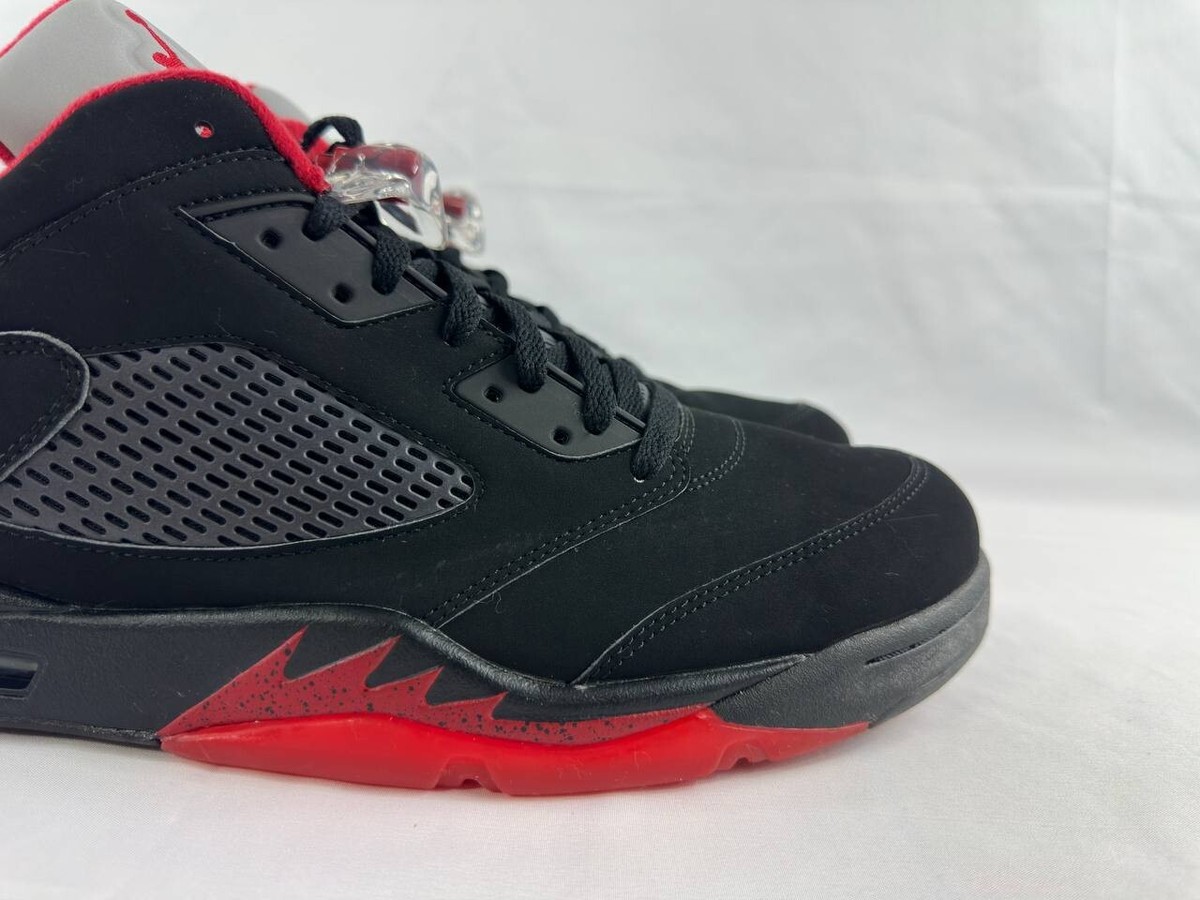 Nike Air Jordan 5 V Retro Low Alternate 90 Black Red Size 14