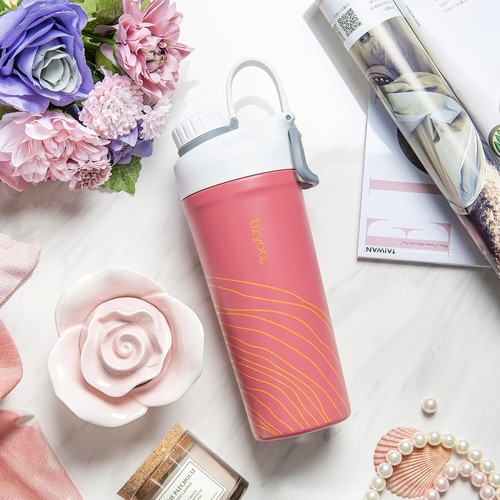 26 oz. Shaker Bottle Stainless Steel Double Wall keep cold Set of 2 - Afbeelding 16 van 33
