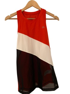 CK Calvin Klein Women Tanktop T Shirt Gr. M Trägertop Sporttop Atmungsaktiv