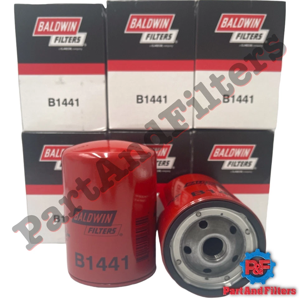 Filtro de aceite Baldwin B1441 reemplaza GMC 97214983 (paquete de 6) Foto 2 de 2