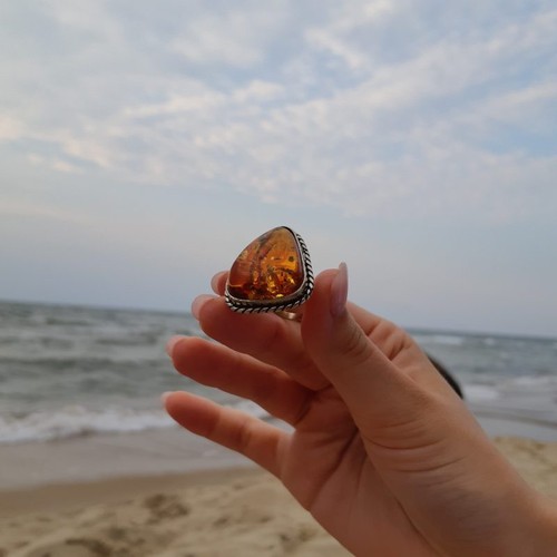 USA Ring Baltic Amber Handmade KIZIMA - Picture 5 of 5