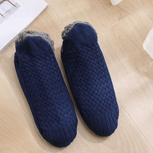 Men Women Warm Fleeced Slipper Winter Socks Fluffy Non Slip Cosy Bed Floor Socks - Picture 8 of 13