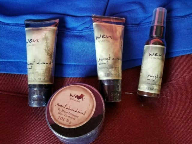 Chaz Dean Wen Hair Care Deluxe 5 Piece Kit Sweet Almond Mint For
