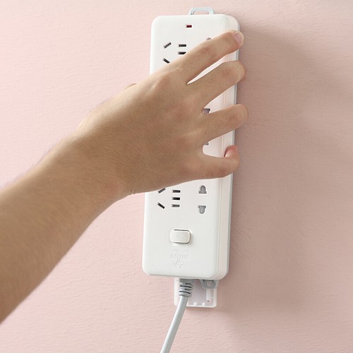 6Pcs Self-Adhesive Desktop Socket Fixer 2023 Adhesive Punch Free Socket Holder - Picture 8 of 26