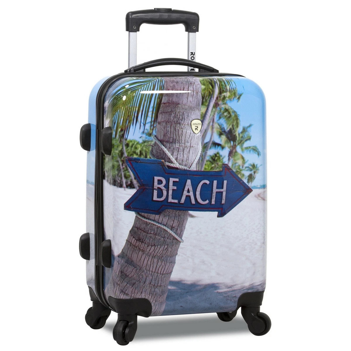 Rolite Beach Arrow Sign Hardside 3 Piece Spinner Luggage Set eBay