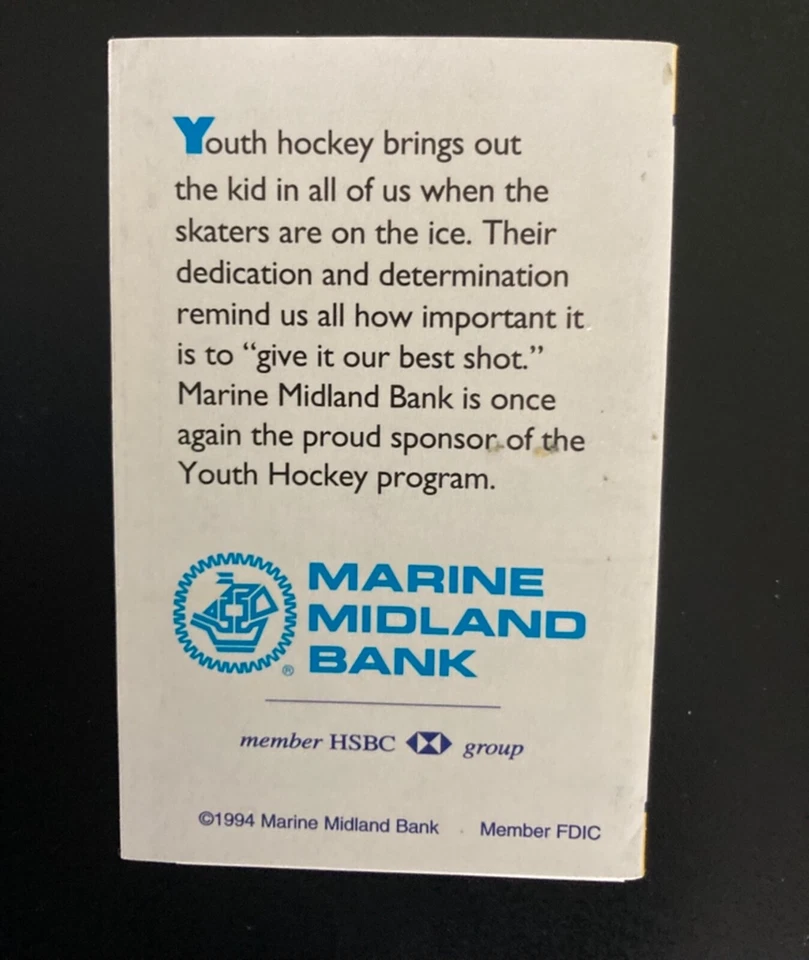 Lot of 3 Buffalo Sabres Pocket Schedules - 1986-'87, '87-'88. '94-'95 - Image 3 of 4